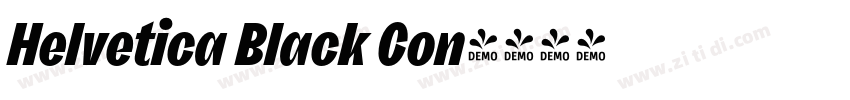 Helvetica Black Con字体转换